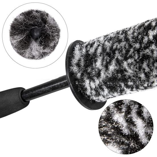 3ks/sada Kartáč na čištění ráfků auta Sada účinných čisticích kartáčů Čistič ráfků bez obsahu kovů