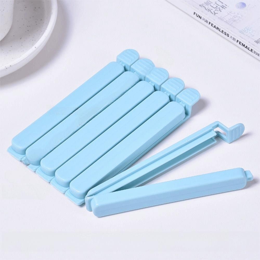 15 PCS Reusable Food Bag Sealing Clip Blue Snack Package Clip  Snack Preservation