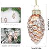 Weihnachtsglasdekorationen Tannenzapfen/Weihnachtsbaumanhänger/Handgefertigte kreative Tannenzapfendekorationen Geschenke