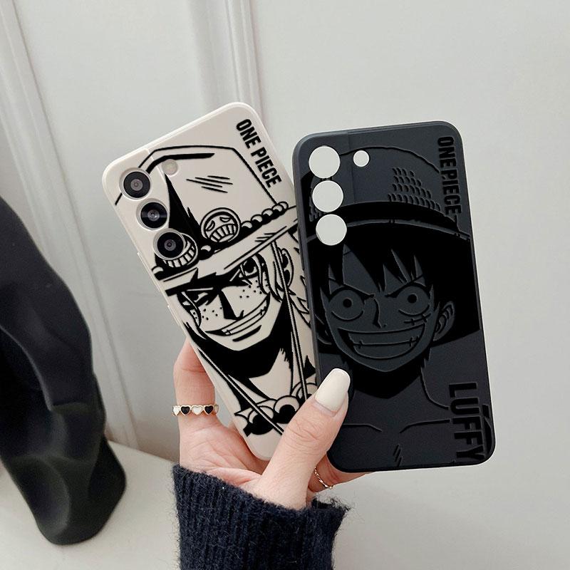 Luffy Ace Sabo Manga Ones P-PIECE Phone Case For Samsung Galaxy S26 S25 Ultra S24 S23 S22 Plus S21 S20 FE S26 A37 A57 5G Cover