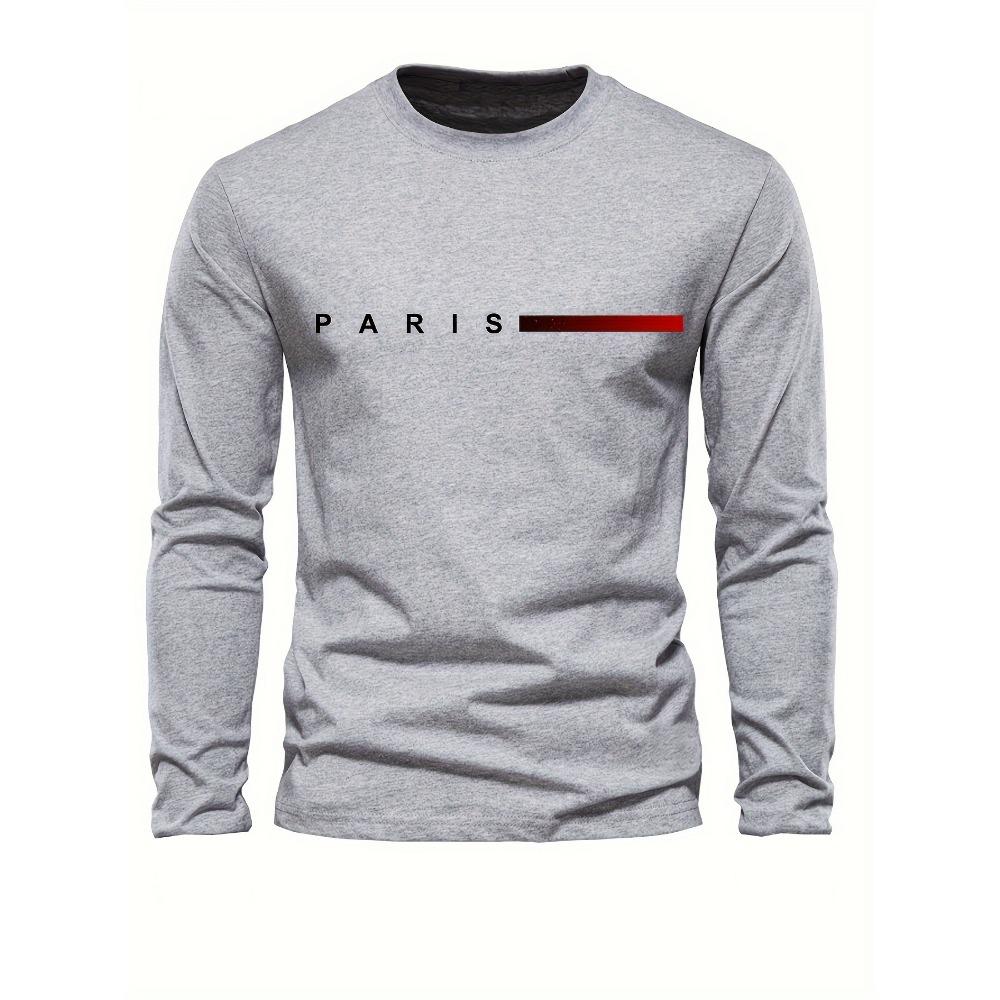 

Мужская повседневная футболка свободного кроя большого размера с принтом MILANO ITALIY, круглым вырезом и длинными рукавами XL