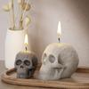 Skull Shape Gypsum Molds Scented Candle Silicone Mold Concrete Cement Crafting Mold Table Ornament Halloween Decorations