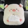 Cartoon Tissue Box Plush Animal Shape Paper Towel Cover Washable Napkin Holder  Car Seat Back
