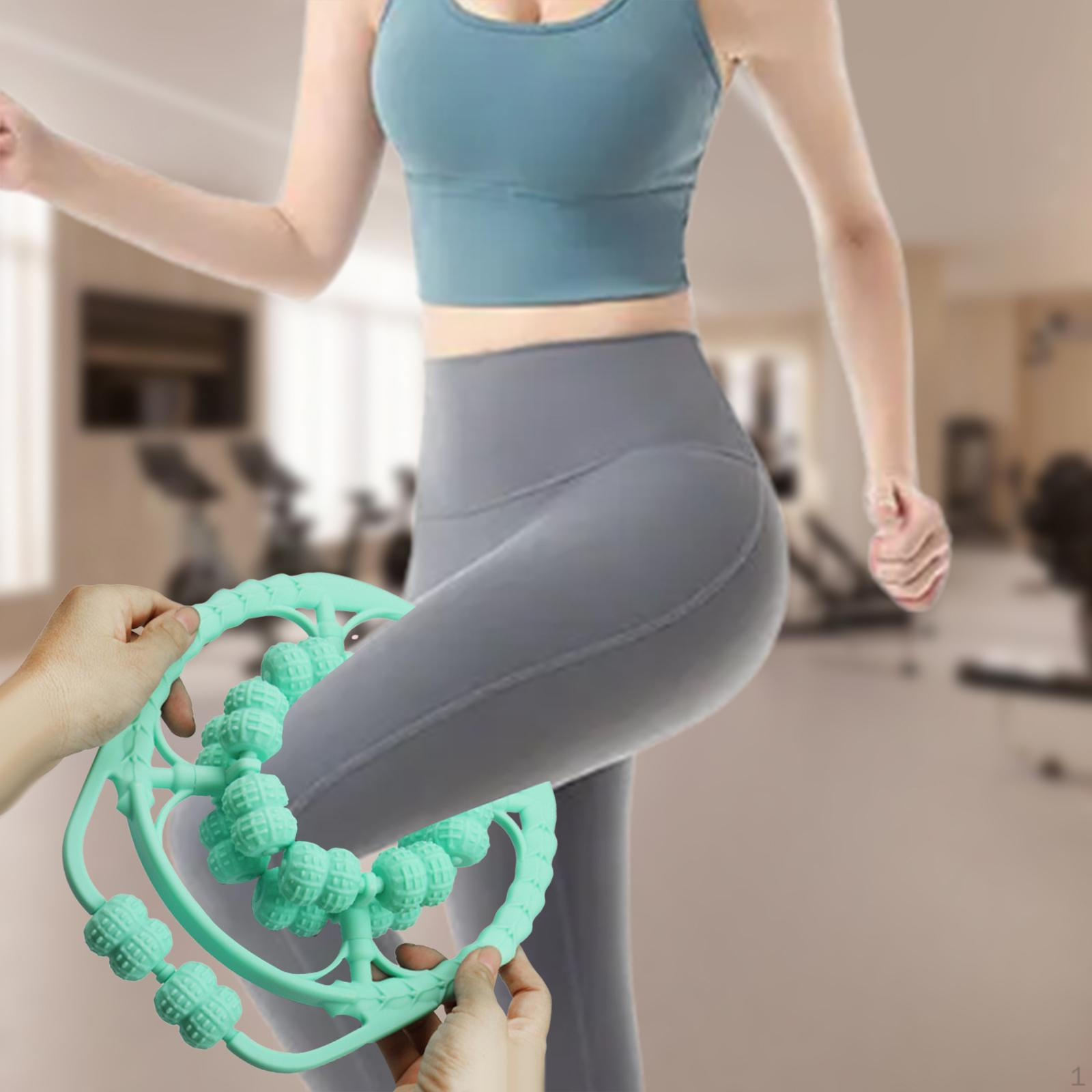 

Массажный ролик для ног Круглый зажим Принадлежности Многофункциональный Градус Глубокий массаж тканей для шеи зелёный