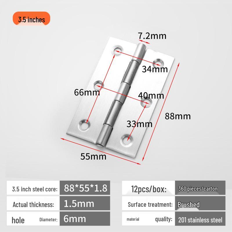 Tiché panty pro skříně a okna z nerezové oceli 304 - Velikosti: 1'', 1,5'', 2'', 3'', 4''