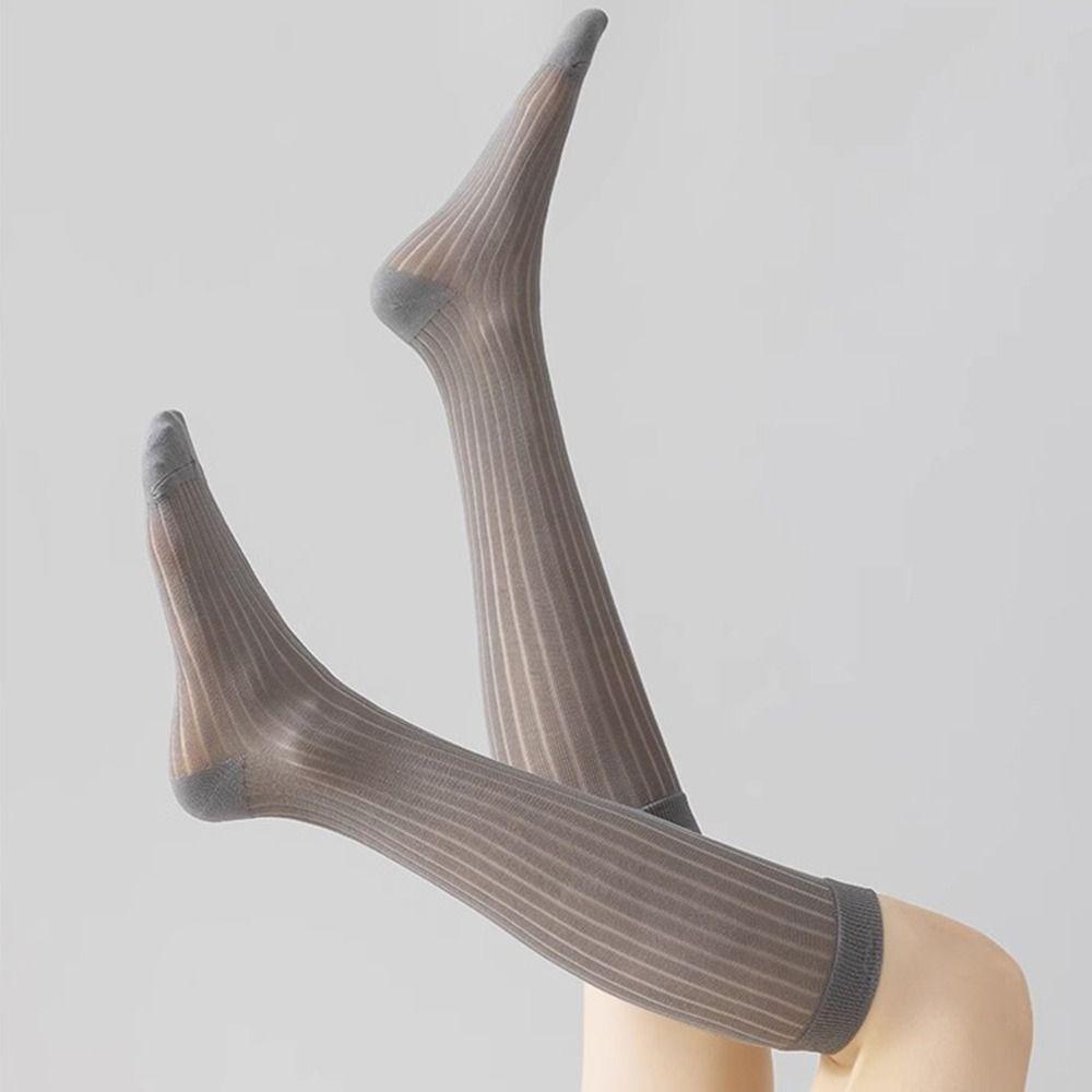 Cotton Thigh Tights Thin High Socks Casual Leggings