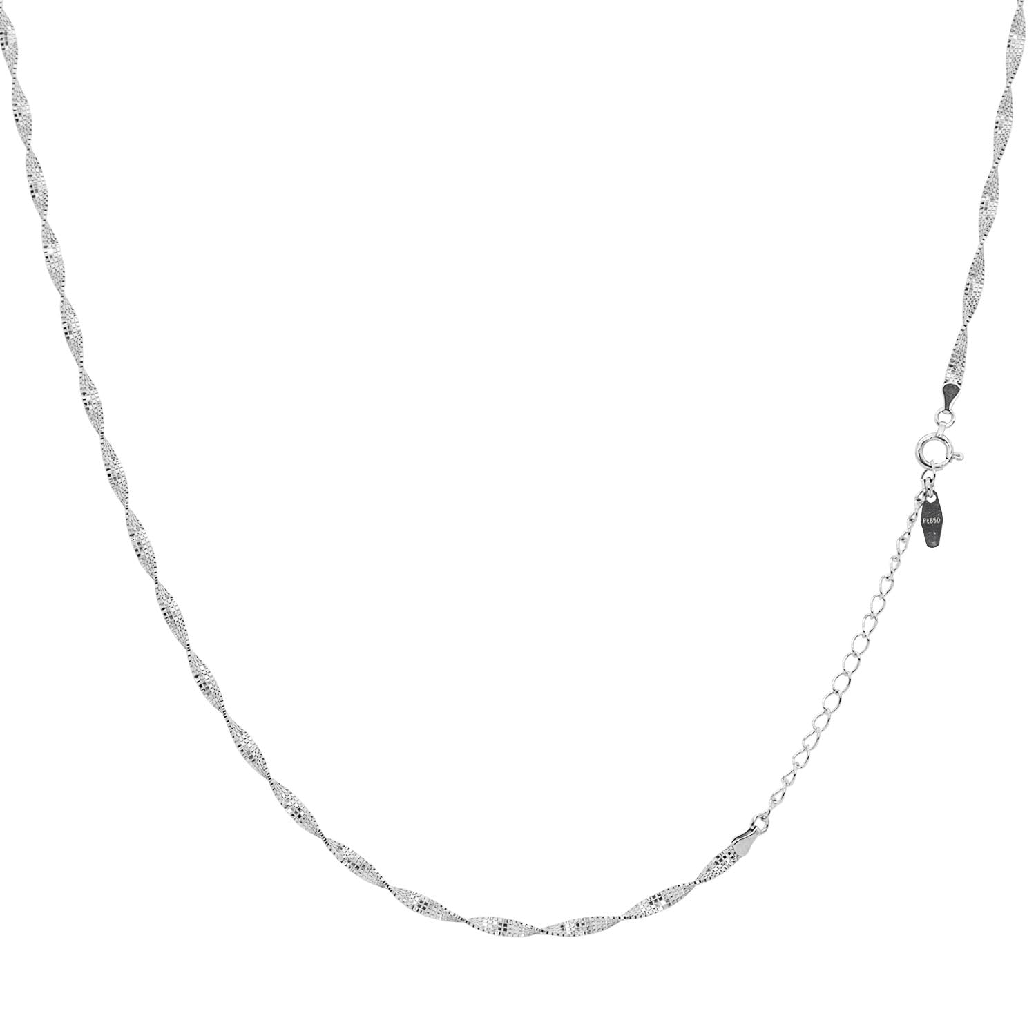 

Платиновий ланцюжок Pt850 Ширина ланки Максимальна 45 см Довжина регулюється [Lara Christie] 2,2 мм lc97-0071