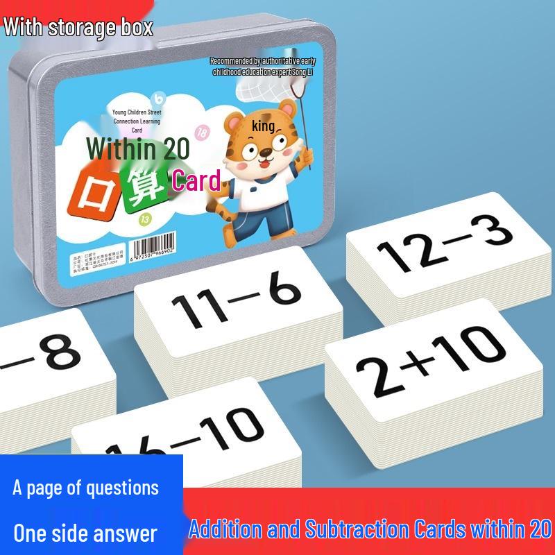 Addition & Subtraction Flashcards: Early Education for First Grade Students