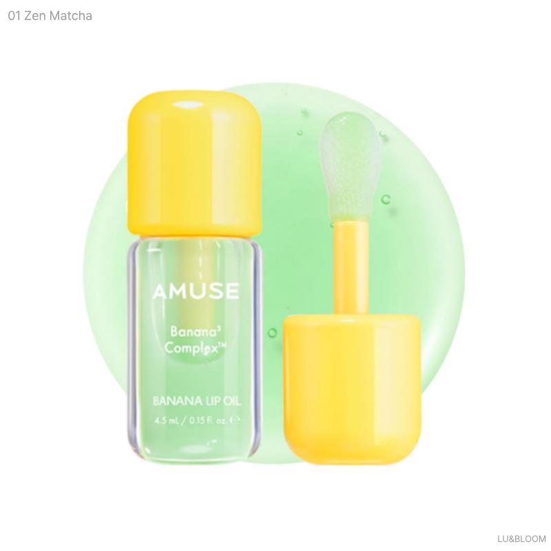 Amuse Banana Lip Oil 4.5ml (IVE WONYOUNG s Pick) (+Free gift) 01 Zen Matcha