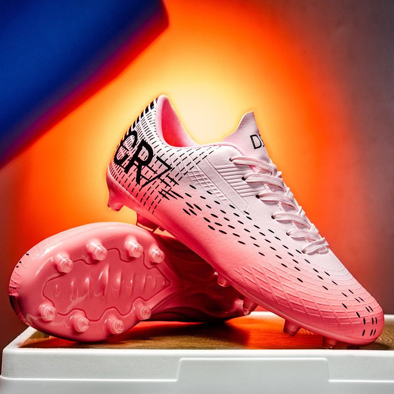 CR7 Low-top Football Shoes Tf Broken Nails Artificial Turf AG Nails Leather Feet Boys and Girls Students Training Shoes