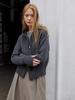 Women's Hooded Double Zipper Wool Cardigan - Thick, Long Sleeve, Pocketed Sweater Coat