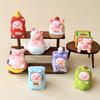 8pcs/Set Cute Pig Figure Toy Picnic Party Mini Figurine Desktop Decoration Model Ornaments Toys Garden Home Desk Decor