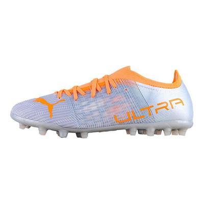 Ultra 3.4 Lace MG (Rubber Short Studs) Synthetic Leather Soccer Shoes Men Soccer Shoes Gray Orange 106729-01