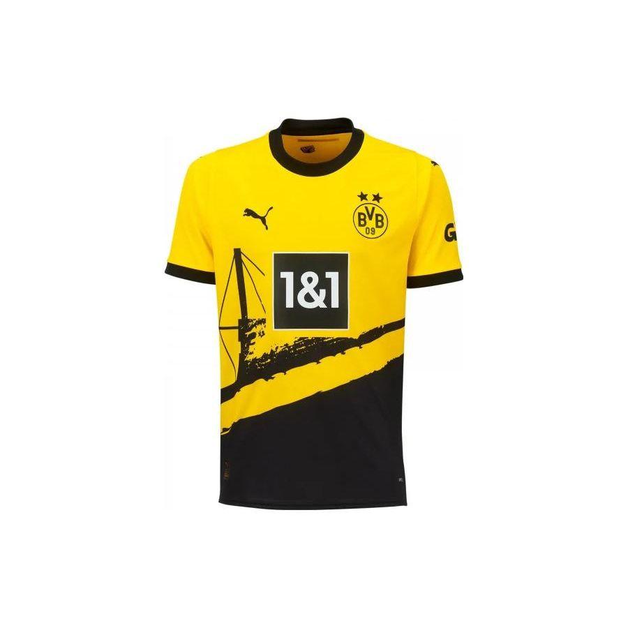 

Puma Футболка Borussia Dortmund с буквами и цифрами, свободный крой, с круглым вырезом, коротким рукавом, мужская, желтая 770603-01 M