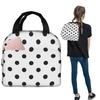 Borsa Termica Pranzo Fantasia Pois Carina per Donne Bambini Scatole per Cibo Portatili Pranzo Termico Borsa Tote