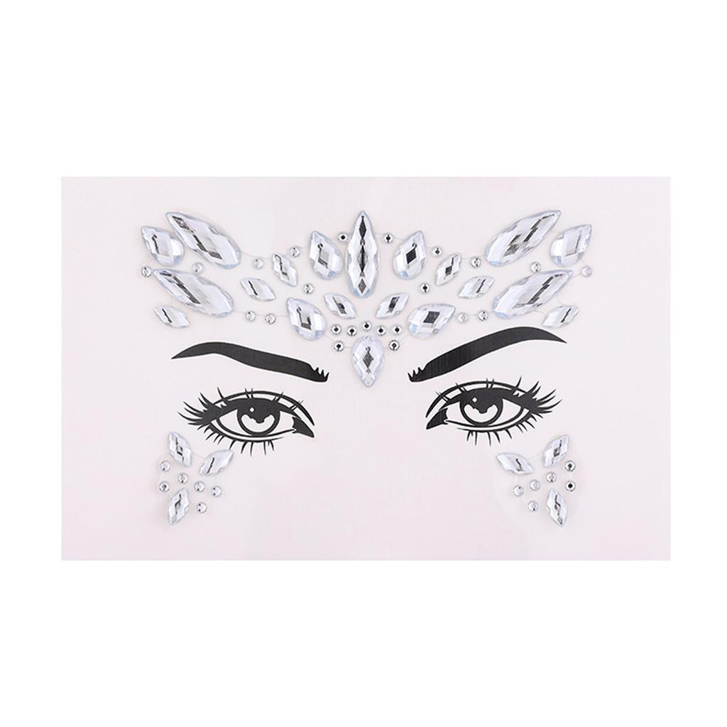Rhinestone Face Decorative Stickers Stage Makeup Stickers Crystal Decorative Stickers Eye Makeup