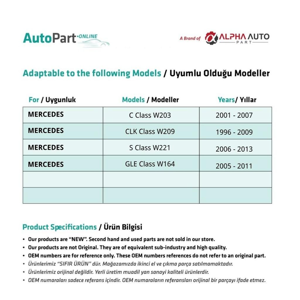 Ventilation Hose End for Mercedes C Class W203