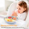 Baby Safe Stainless Steel Dining Plate Suction Children Dishes Feeding Toddler Training Tableware Kids Baby Divided Plate Bowls