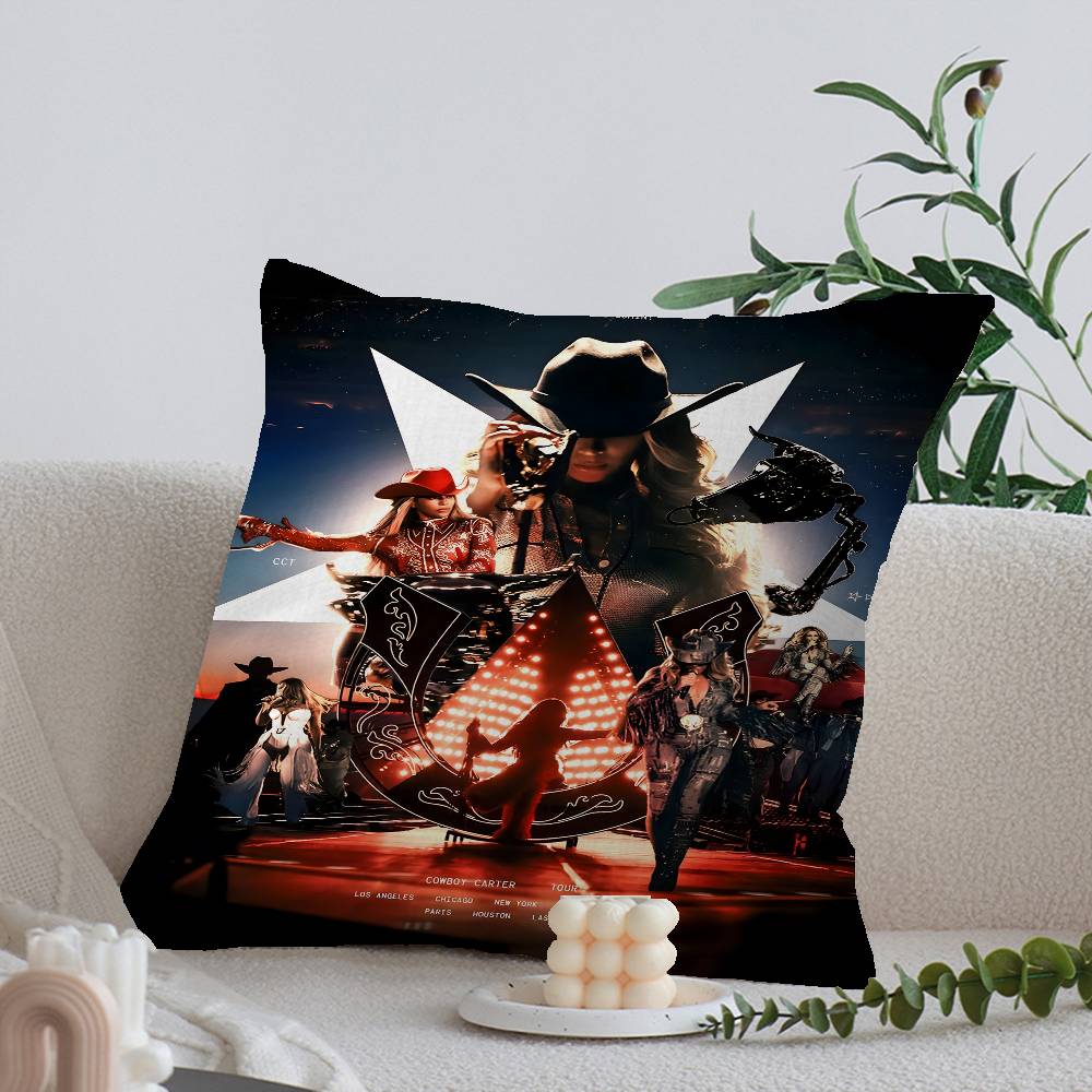 B-Beyonce Cowboy Carter Singer Maple Design Cushion Cover Happy Autumn Harvest decor Holiday Decorati Pillow Cover