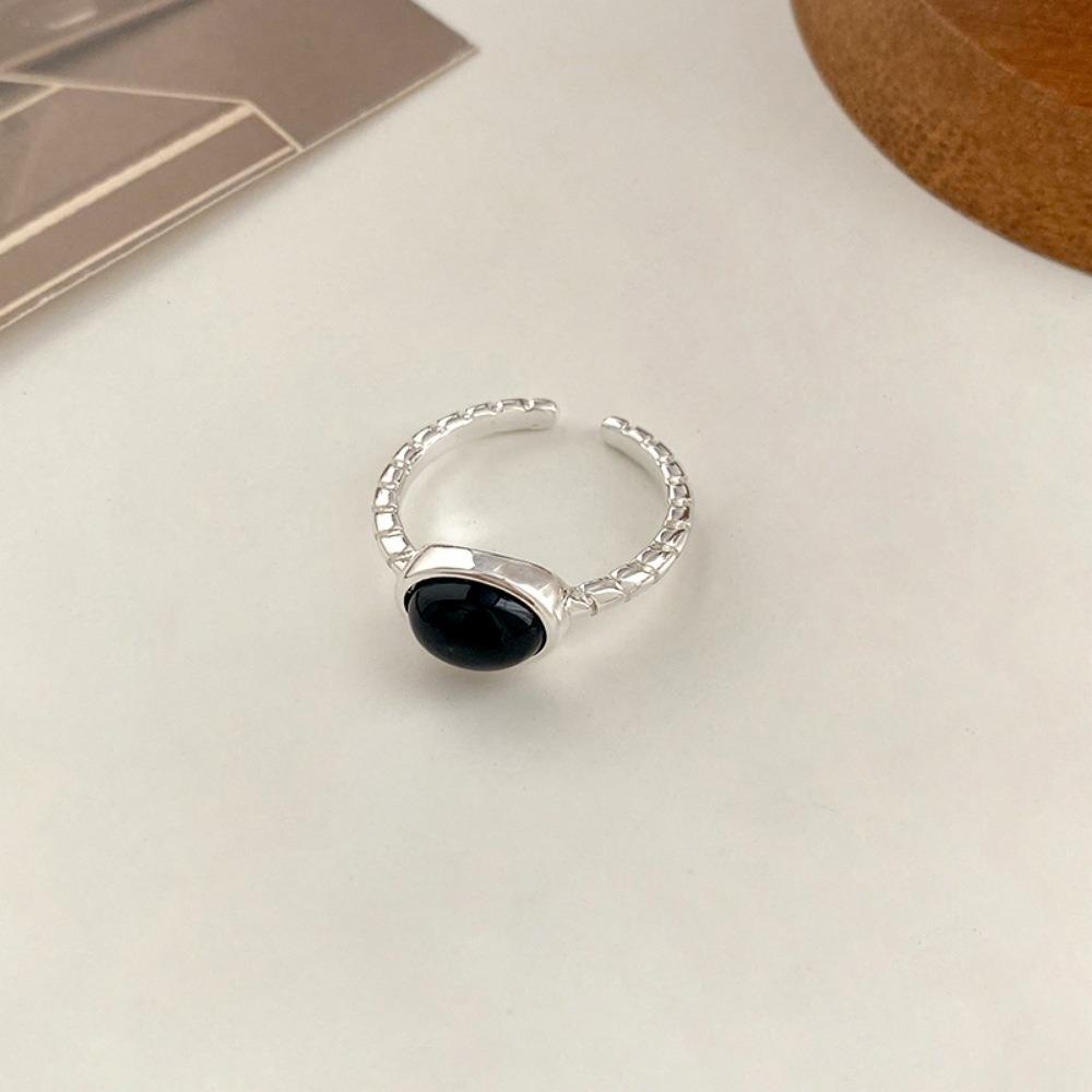 Brushed Plain Ring, Female Niche Light Luxury, High Sense, Irregular Index Finger Ring, Can't Lose Color, Ring Tide
