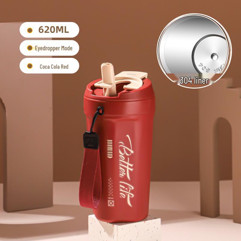 304 Double-Layer Stainless Steel Travel Thermos Mug