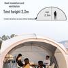 Dome Canopy Tent: Large Multi-Person Sunshade, UV and Weather-Resistant, Ideal for Outdoor Camping