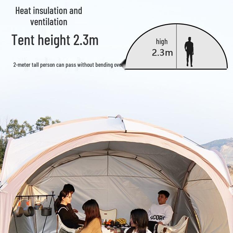 Dome Canopy Tent: Large Multi-Person Sunshade, UV and Weather-Resistant, Ideal for Outdoor Camping