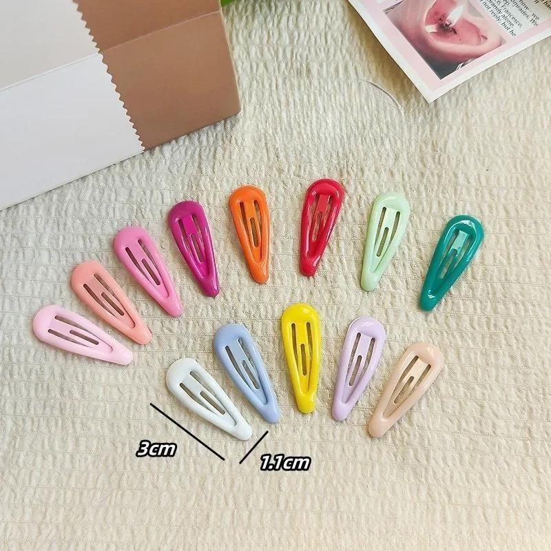 10 vnt. Mini 3 cm Kūdikių BB Segtukas Blizgus Paviršius Kawaii Mielas Saldainių Spalvos Vaikų Šoninis Plaukų Segtukas Madingas Kirpčiukų Segtukas Vaikų Galvos Apdangalas