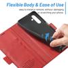 LC.IMEEKE For Samsung Galaxy S24 Case PU Leather Card Holder Cover with Magnetic Closure