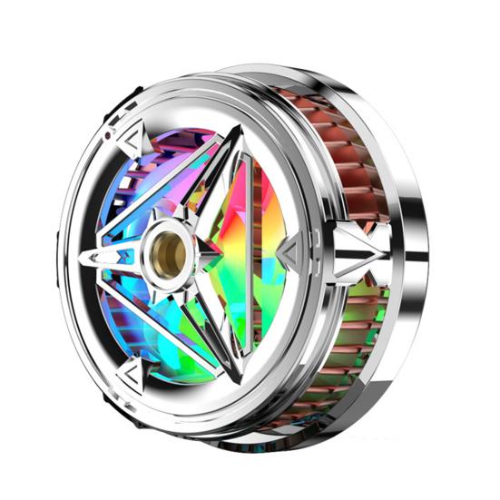 

Вентилятор охлаждения с низким уровнем шума, рассеивание тепла, портативная игровая консоль, охлаждающий вентилятор для смартфона серебряный