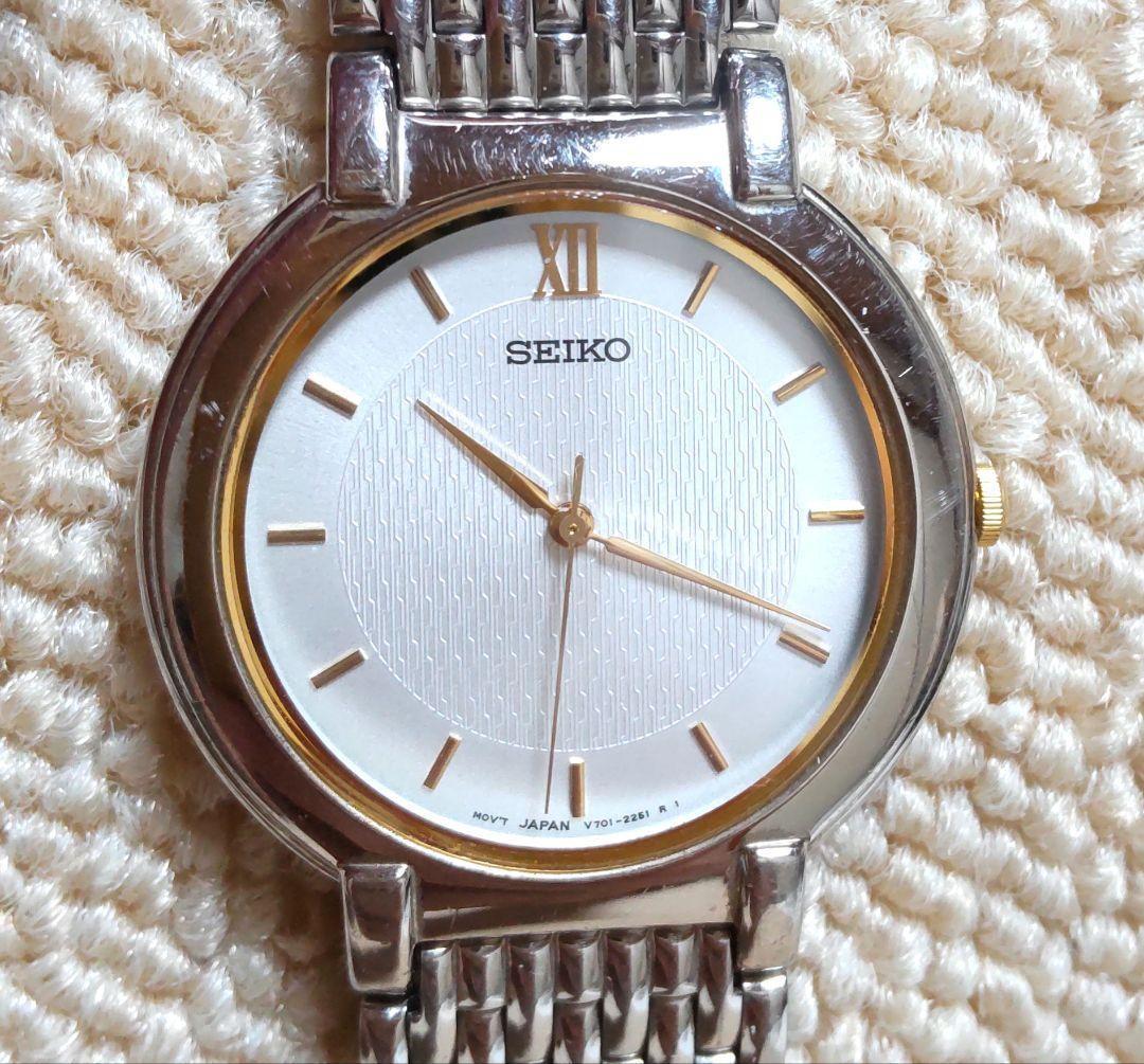 

[USED] Working SEIKO Men s Quartz Watch, Silver