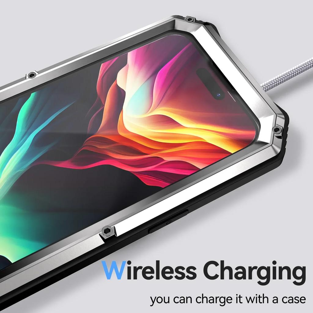IPhone15pro Μεταλλικό Πλαίσιο Προστατευτικό Κάλυμμα - Εξωτερική Αντικραδασμική Θήκη για Apple 15. Κατάλληλο για διασυνοριακή χρήση.