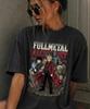 T-Shirt Fullmetal Alchemist, Maglietta Grafica Anime Brotherhood, Edward Alphonse Elric Mustang Scar, Streetwear Bootleg Vintage, Regalo Anime Oversize