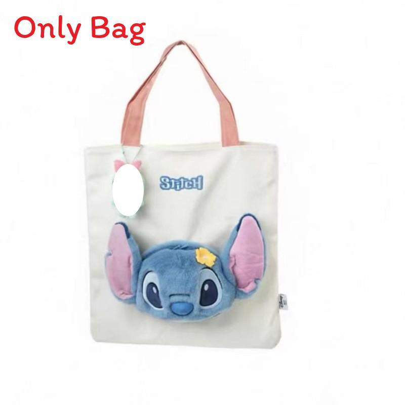 Stitch Plüschtier Tasche mit Canvas Innentasche für den täglichen Freizeitgebrauch