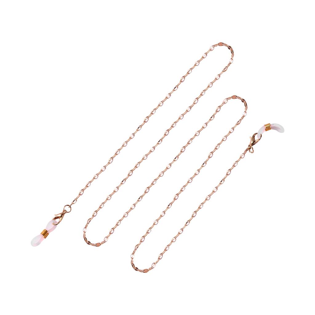 Women Simple Nonslip Gold Color Alloy Eyeglass Chain for Glasses Accessories