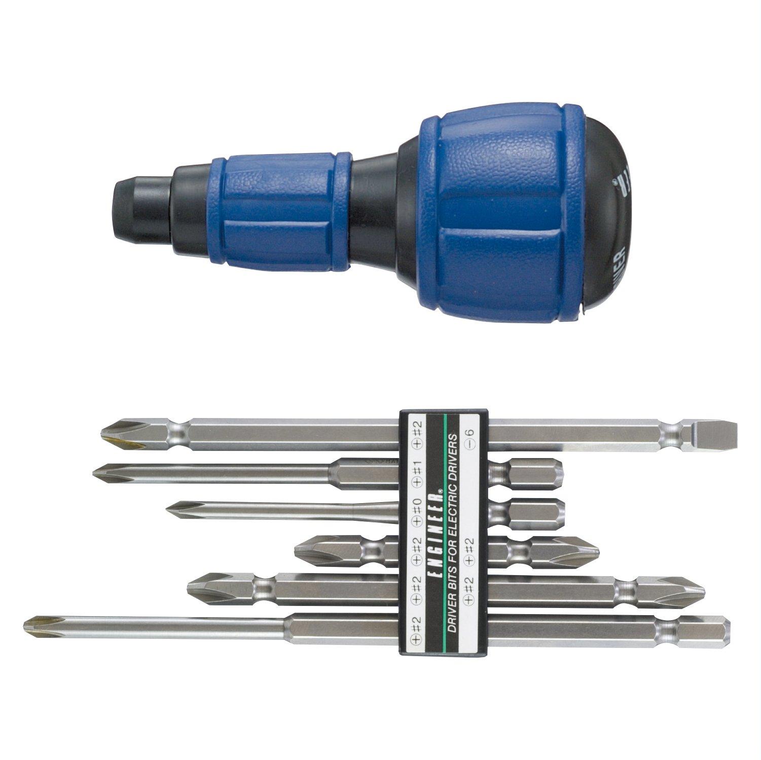 

ENGINEER Набор отверток Engineer Master Grip 6 бит DR-52 синий