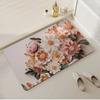 Polyester Foot Pad 3D Flower Bathroom Mats New Floor Mat  Kitchen Rug