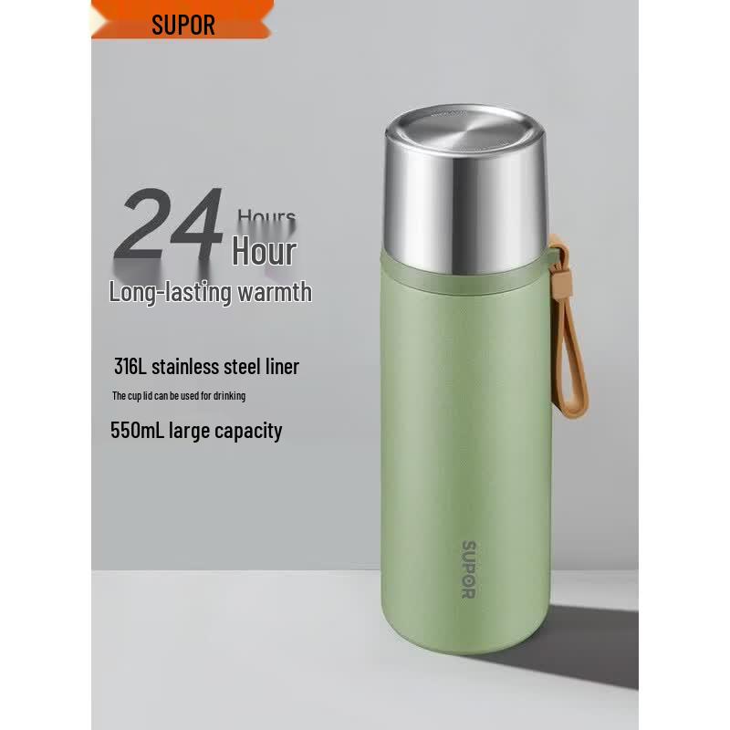 SUPOR 316L Stainless Steel Insulated Travel Bottle 550ml