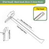 10Pcs 5-25Cm Screen Hooks Supermarket Stainless Steel Grid Hooks 3.2Mm Thickness Wire Mesh Hanging Hooks For Screen Grid