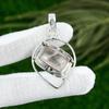 Sterling Silver Radiant Heart Chakra Natural Rose Quartz Mother Birthday Pendant