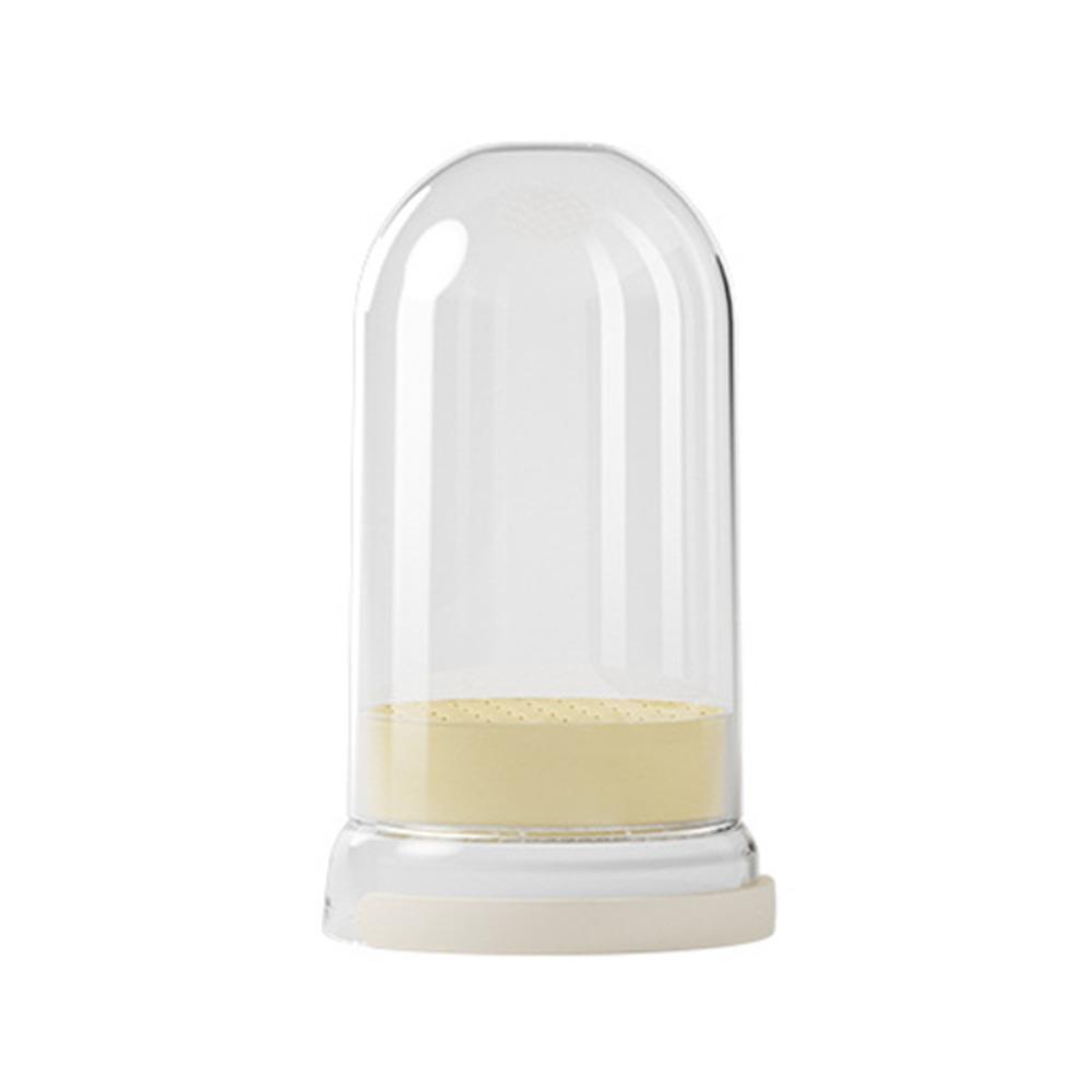 

ABS Drying Makeup Tools Rotating Storage Rack Portable Makeup Brushes Storage Box Makeup Brush бежевий