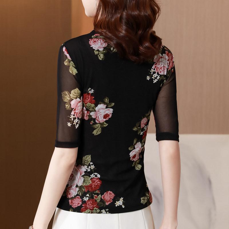 Early Autumn New Semi-turtleneck Slim-fit Top with T-shirt Inside, Thin Large-size Shirt