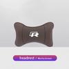 1Pcs Car Seat Headrest Auto Logo Neck Head Pillow Tools For VW R Line GTI Atlas Jetta Touareg Variant Golf Polo Taos PassatAL6