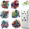 6Pcs Superhero Series Diamond Art Fridge Magnet Diamond Painting Refrigerator Magnet Diamond Painting Fridge Magnet for Adults Beginners