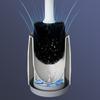 Plastic Toilet Brush with Base Set, Household Toilet Brush Without Blind Spots, Nylon Bristle Bathroom Cleaning Brush