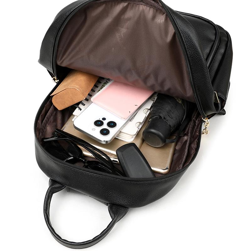 PU Backpack Women Large Capacity Travel Backpack