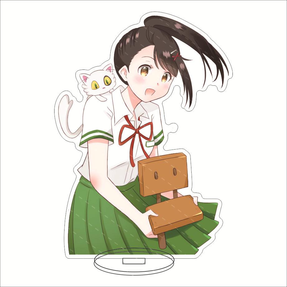 Anime Suzumeno Tojimari Suzume Movie Acrylic Stand Model Plate Decoration Desk Figure Display Girl Gift Artist Products Standee