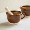 Vintage Bowls Ceramic Bowls With Pounding Sticks Garlic Masher Household Tableware Restaurant Peppers Grinder