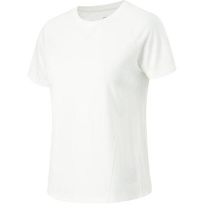 Comfortable Moisture-Wicking Round Neck Sports Short Sleeve T-Shirt Women Tops Off-White ATSU016-1
