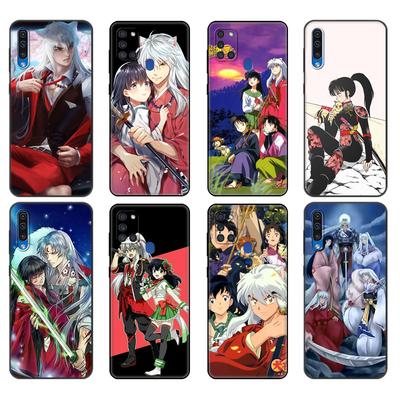 Black Tpu Case For Samsung Galaxy A50 50S A30S A10 A01 A11 A21S A31 A41 A51 A71 M21 M30S S10 LITE Cover Inuyasha